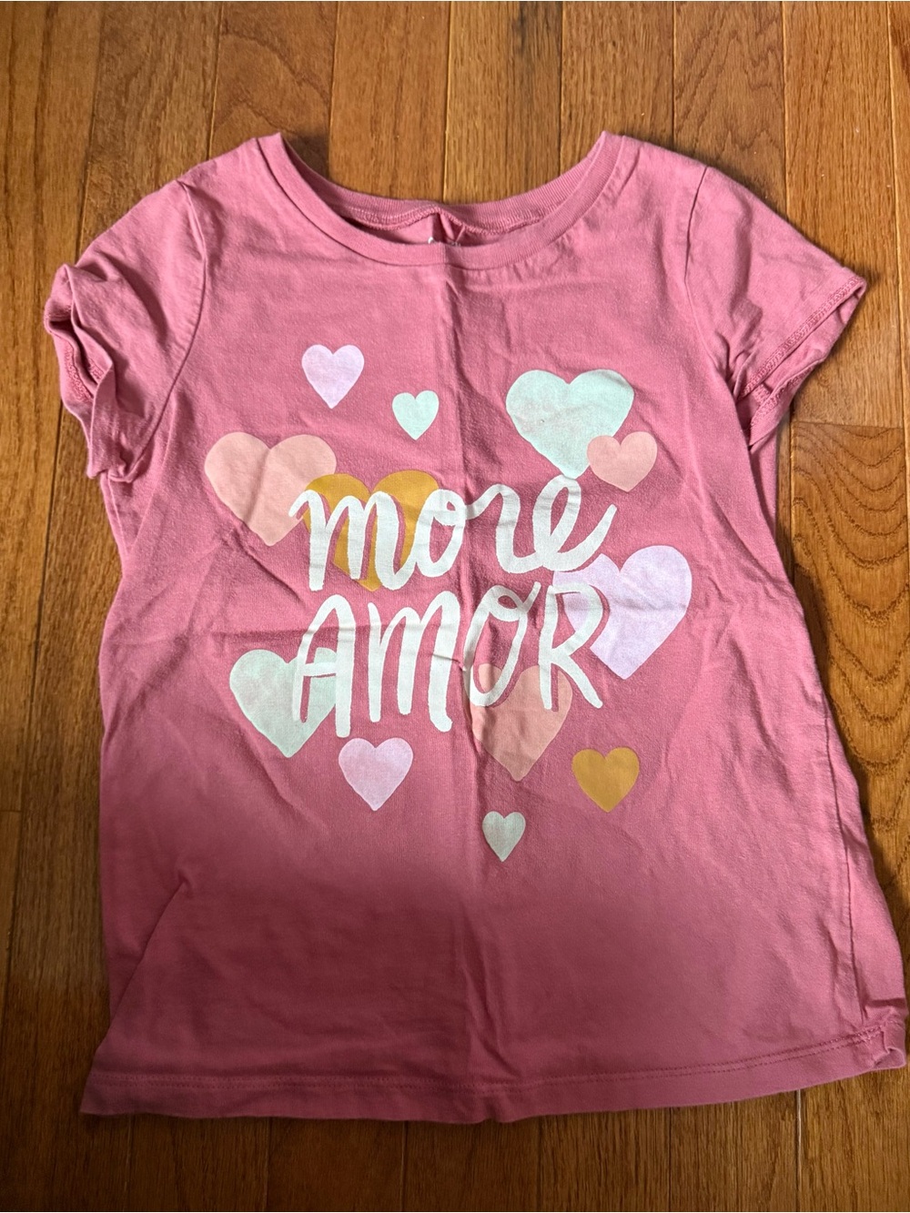 OshKosh B'gosh Pink 'More Amor' Heart Graphic Tee